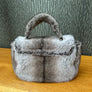 Florence Grey Faux Fur Bag by Alex Max